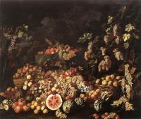 Recco, Giuseppe - Still-Life with Fruit and Flowers